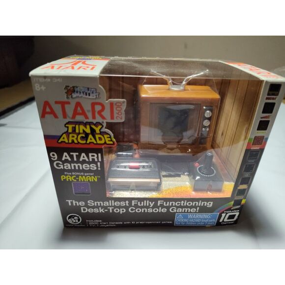 World's Smallest Atari 2600 Tiny Arcade Plays 9 Atari Games New In Box - Picture 1 of 5